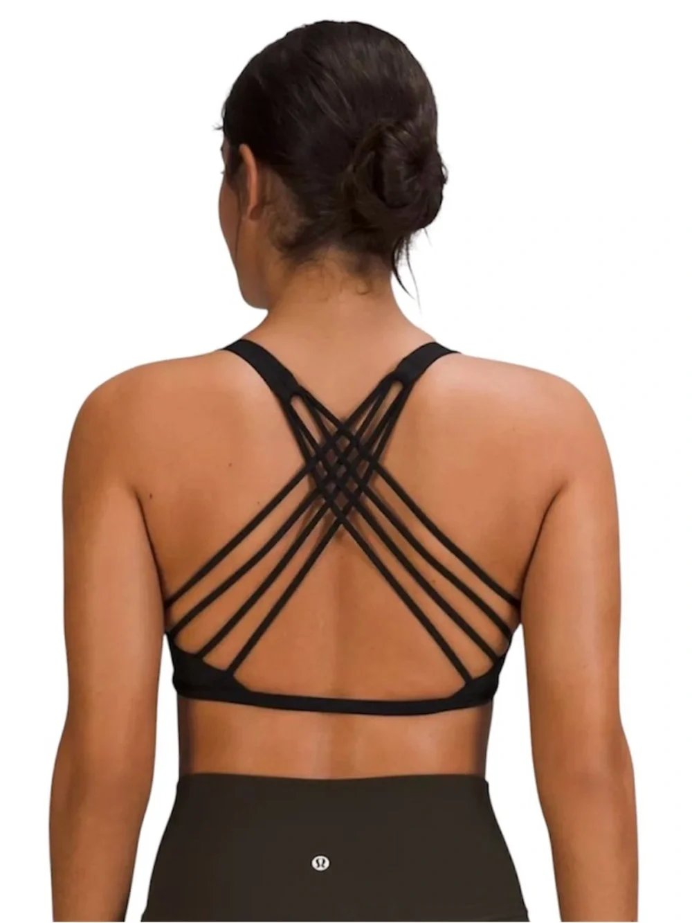 Lululemon Strappy Sports Bra Black‎ Size 12